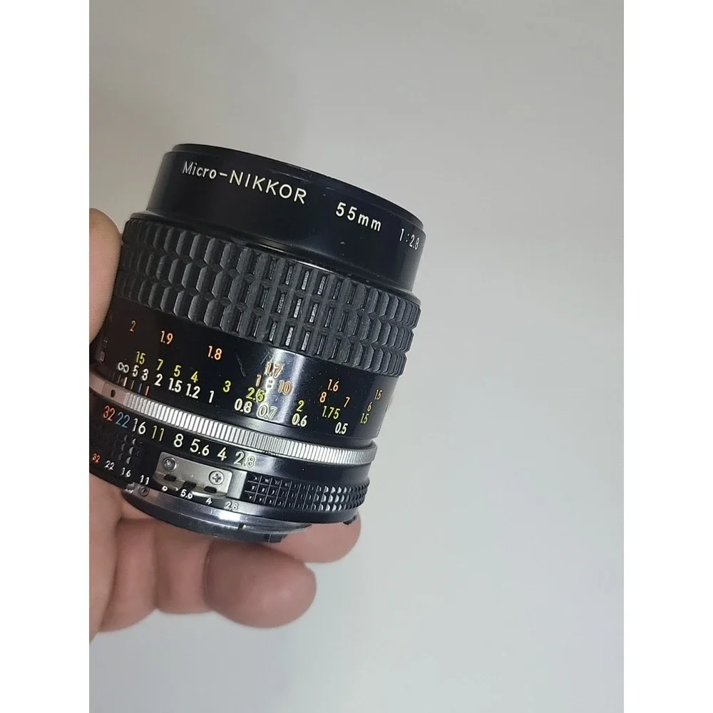 NIKON MICRO-NIKKOR 55mm f/2.8 MF Lens AIS/AI-S Mount fits FILM DIGITAL EXCELLENT